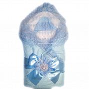 "МоёДитё" комплект нарядный на выписку голубой арт Т130К (лето) "Вербена"
